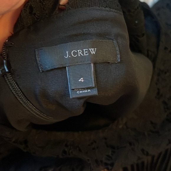 J. Crew | Lace blouse with pleated tiers dressy size 4 business top - Picture 5 of 7